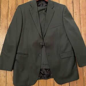Vintage 90s cianni olive suit 42R